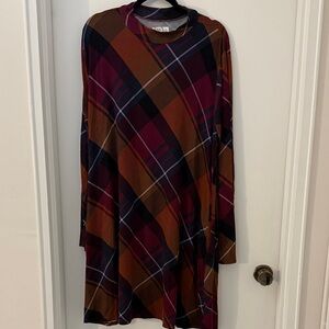 Maurices Multicolor Plaid Dress